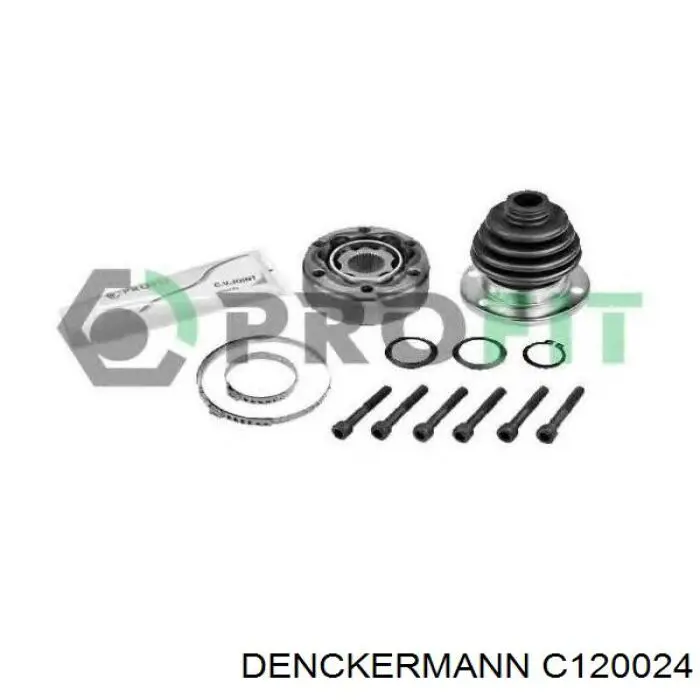 Шарнир угловых скоростей внутренний передний Denckermann C120024 цена, от 23.38 USD