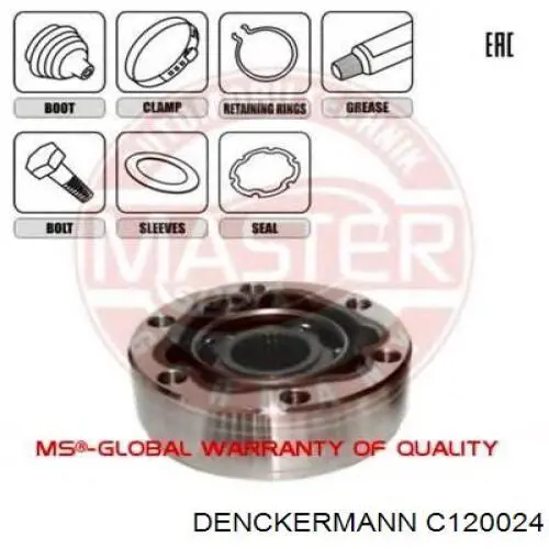 Купить C120024 Denckermann ШРУС внутренний