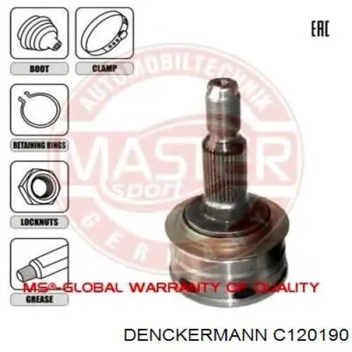 Граната колесная Denckermann C120190 цена, от 24.77 USD