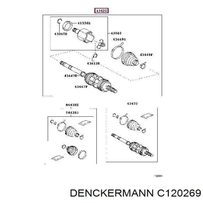 Граната колесная Denckermann C120269 цена, от 28.44 USD