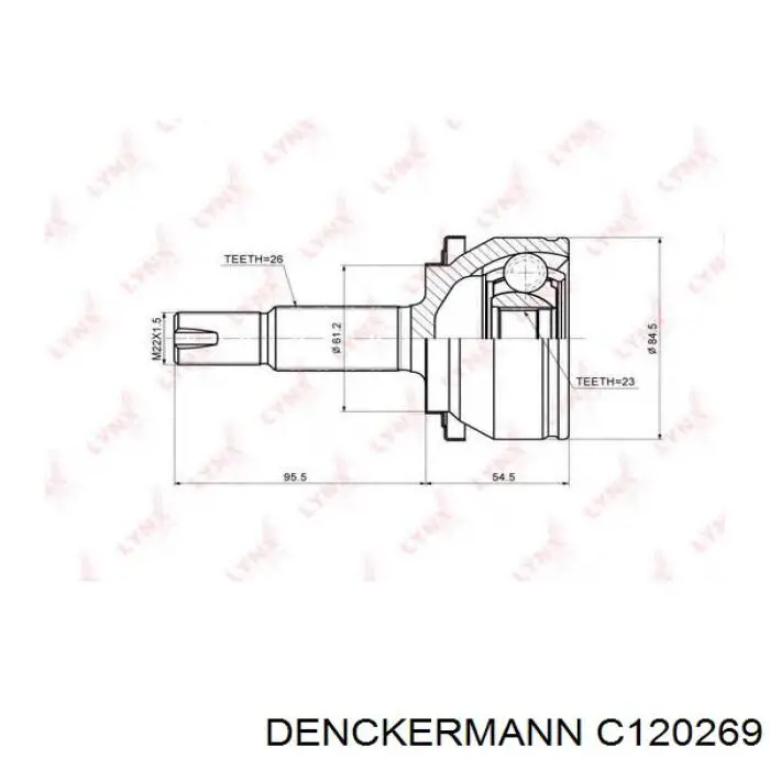 Купить C120269 Denckermann Внешняя граната