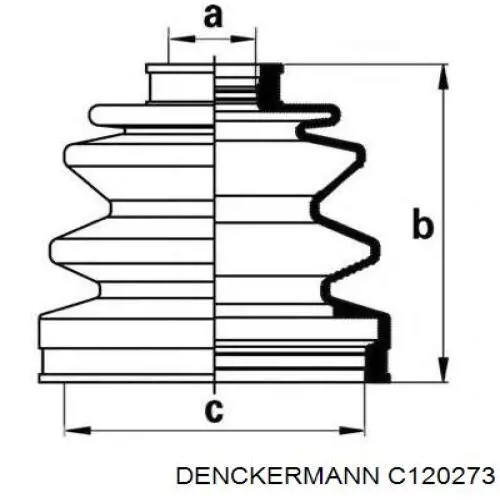 ШРУС наружный Denckermann C120273