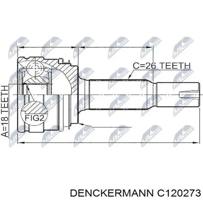 C120273 Denckermann Наружная граната