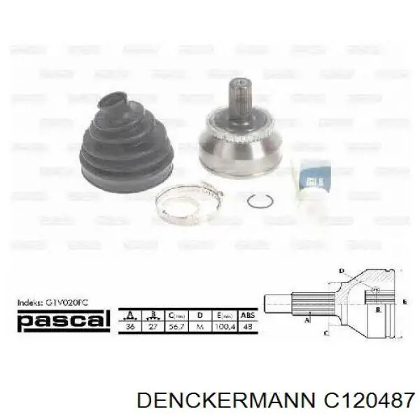 Denckermann C120487 цена, от 32.98 USD