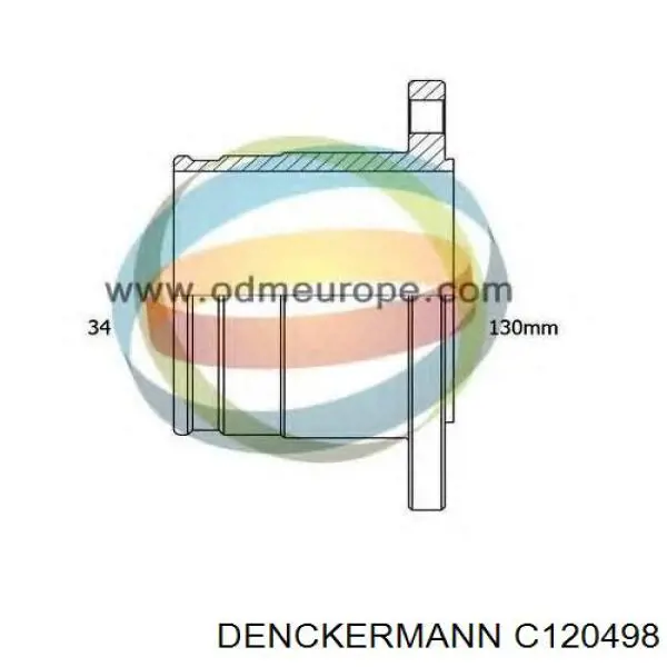 Шарнир угловых скоростей внутренний передний Denckermann C120498 цена, от 42.19 USD