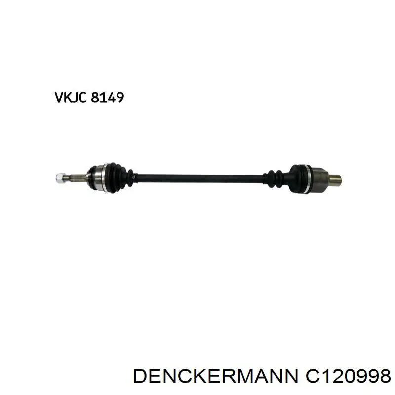 C120998 Denckermann полуось (привод передняя правая)
