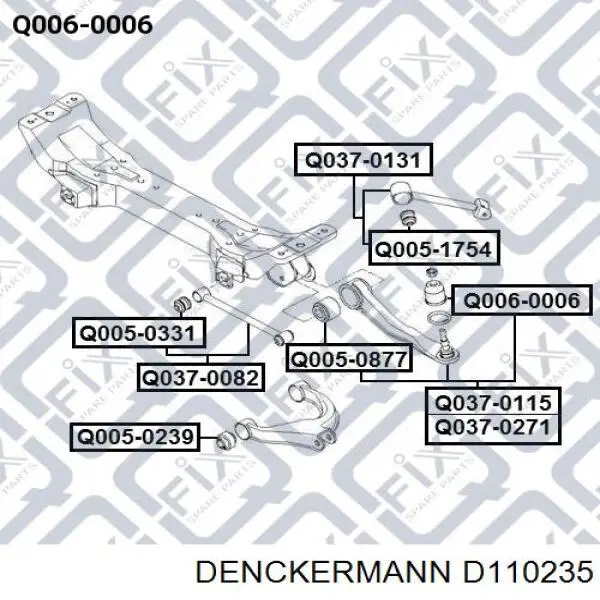 D110235 Denckermann Палец шаровой нижний