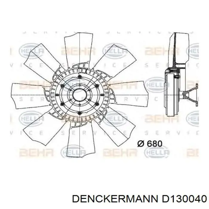 Рулевой наконечник D130040 Denckermann