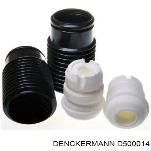 D500014 Denckermann pára-choque (grade de proteção de amortecedor traseiro + bota de proteção)