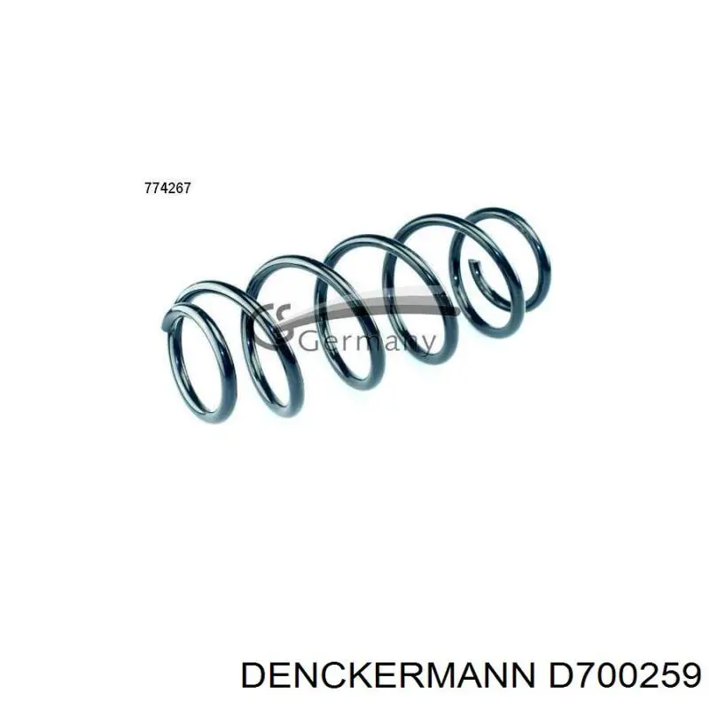 D700259 Denckermann пружина передняя