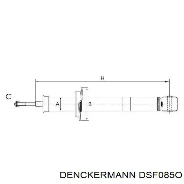 Стойка амортизатора задняя Denckermann DSF085O цена, от 29.66 USD