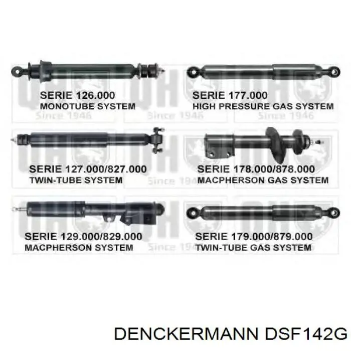 Купить DSF142G Denckermann Амортизатор передней подвески