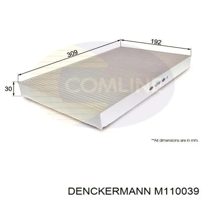 Фильтр воздушный отопителя Denckermann M110039 цена, от 5.16 USD