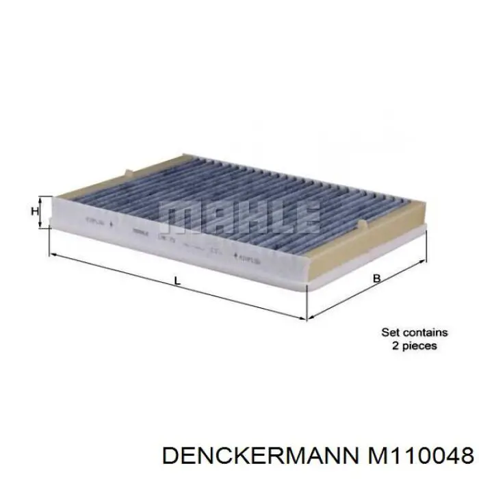 Купить M110048 Denckermann Фильтр салона угольный
