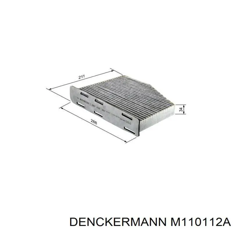 Купить M110112A Denckermann Фильтр салона угольный