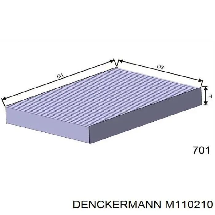 Фильтр салона M110210 Denckermann