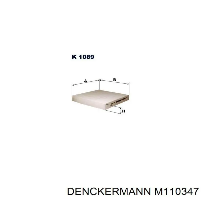 Фильтр воздушный отопителя Denckermann M110347 цена, от 6.69 USD