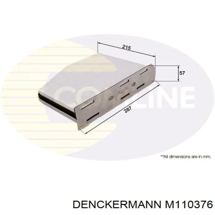 Купить M110376 Denckermann Фильтр салона угольный