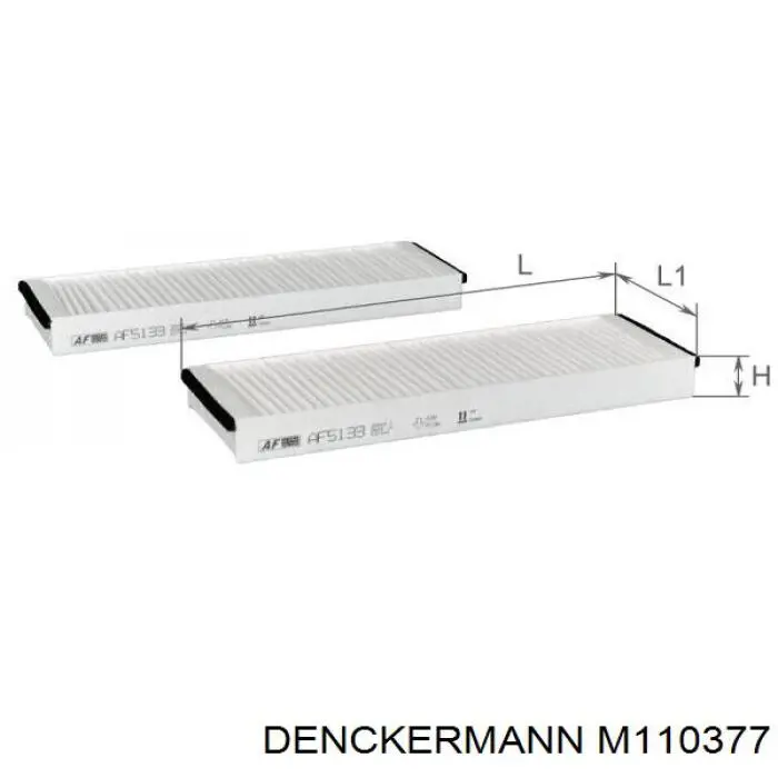 Купить M110377 Denckermann Фильтр салона угольный