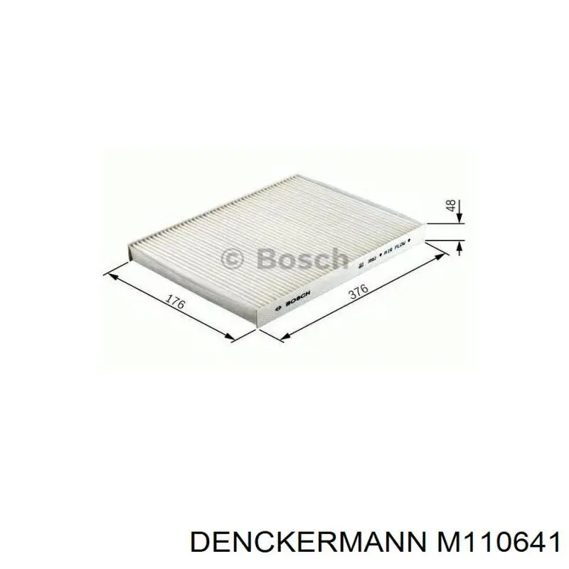 Купить M110641 Denckermann Фильтр салона угольный