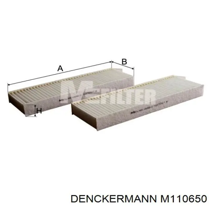 Фильтр воздушный отопителя Denckermann M110650 цена, от 5.48 USD