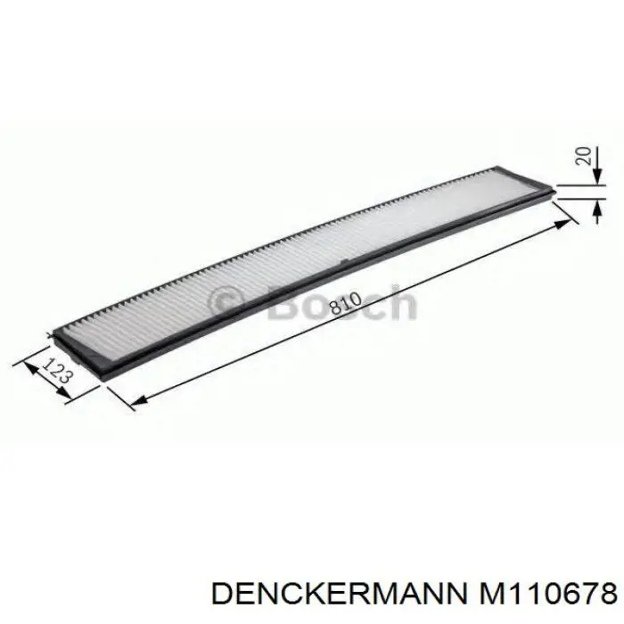 Купить M110678 Denckermann Фильтр салона угольный