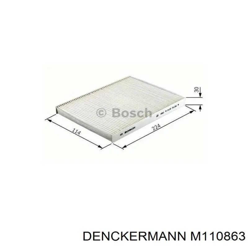Воздушный фильтр салона Denckermann M110863