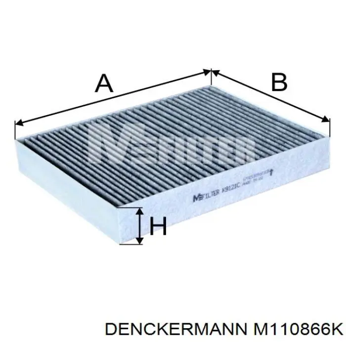 Filtro de habitáculo M110866K Denckermann