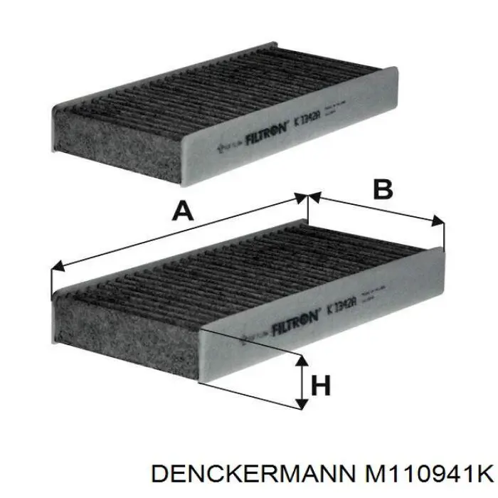 Фильтр воздушный отопителя Denckermann M110941K цена, от 15.73 USD