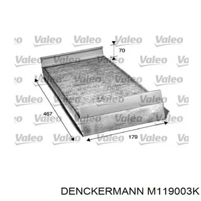 M119003K Denckermann фильтр салона