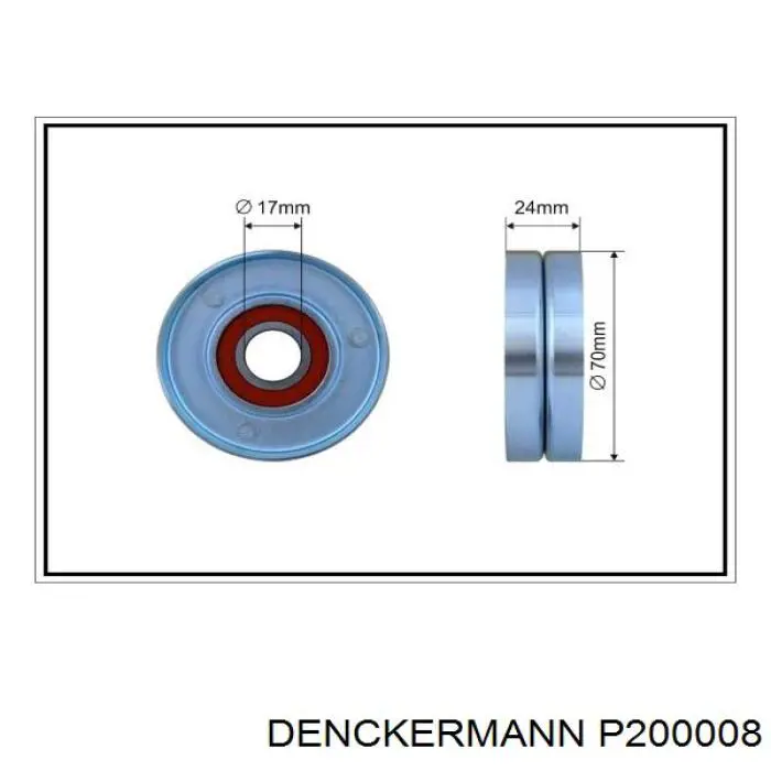 Роликовий модуль натяжителя ремня Denckermann P200008 цена, от 25.21 USD