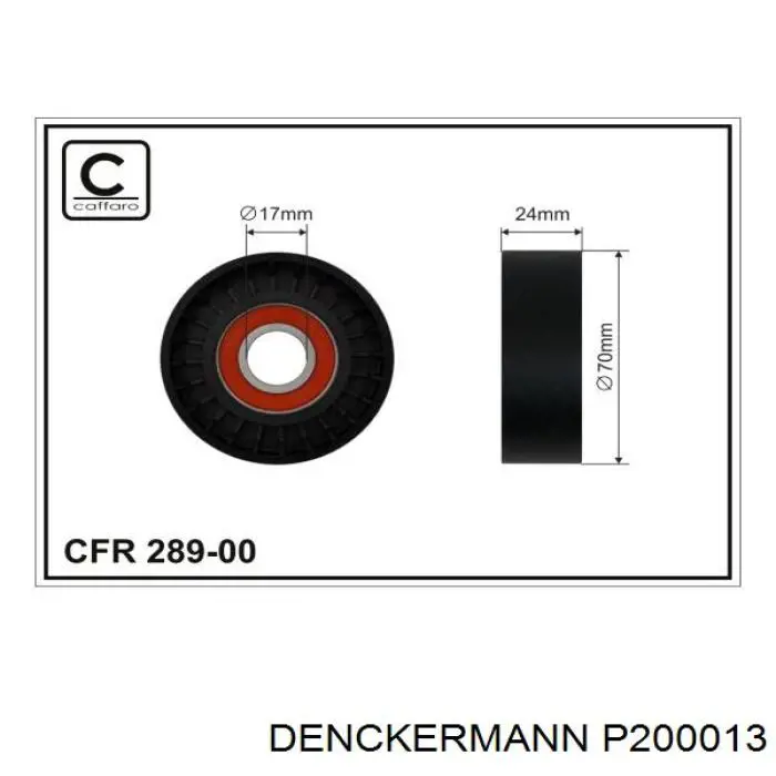 Натяжной ролик Denckermann P200013 цена, от 11.51 USD