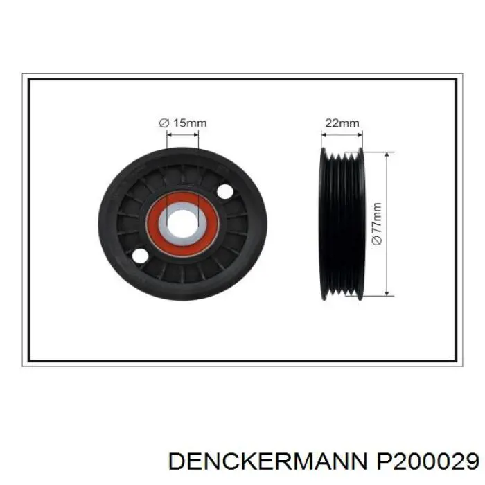 Купить P200029 Denckermann Натяжной ролик