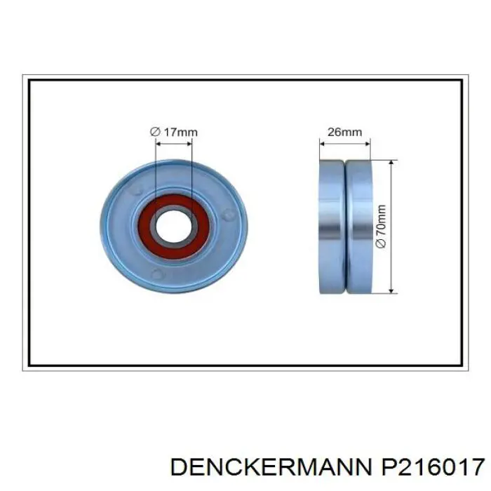 Купить P216017 Denckermann Натяжитель приводного ремня