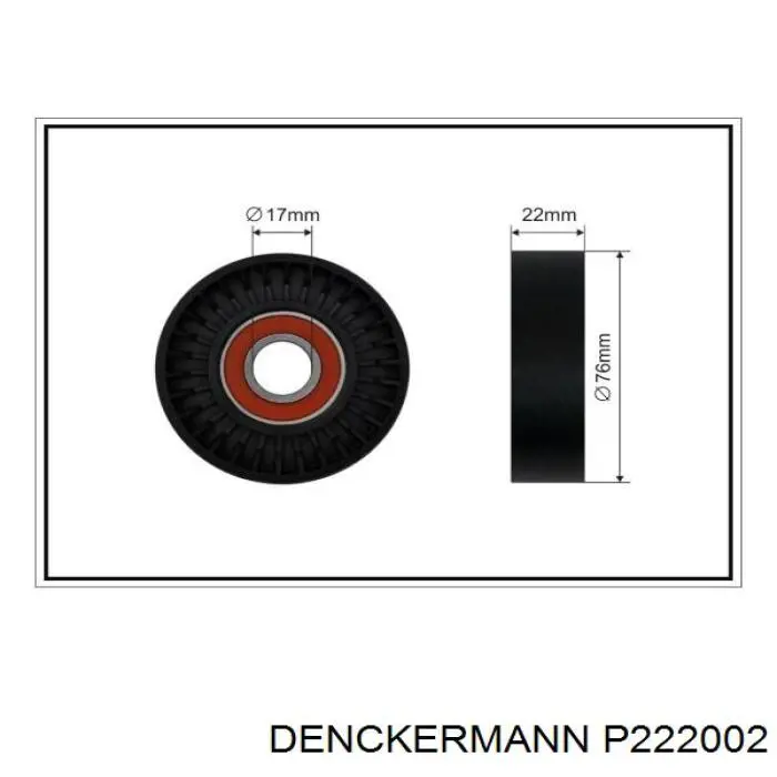 Купить P222002 Denckermann Натяжной ролик