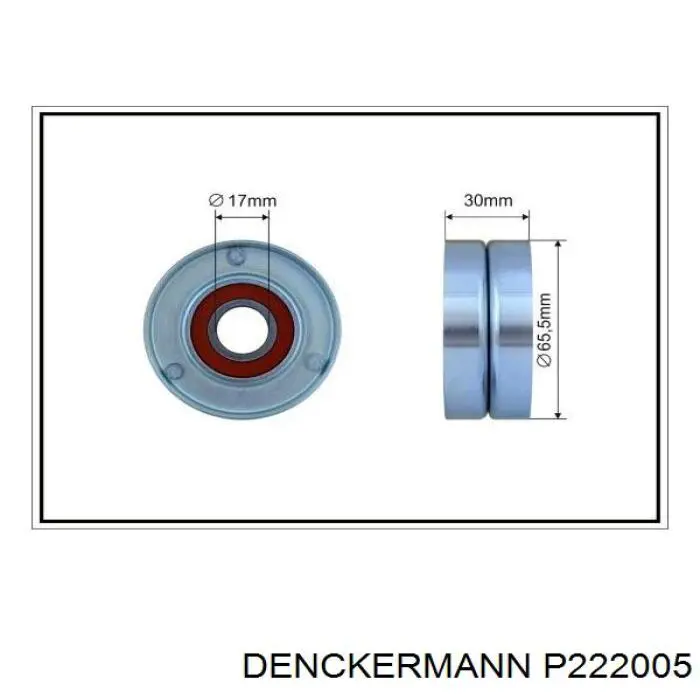 Натяжной ролик Denckermann P222005 цена, от 10.45 USD