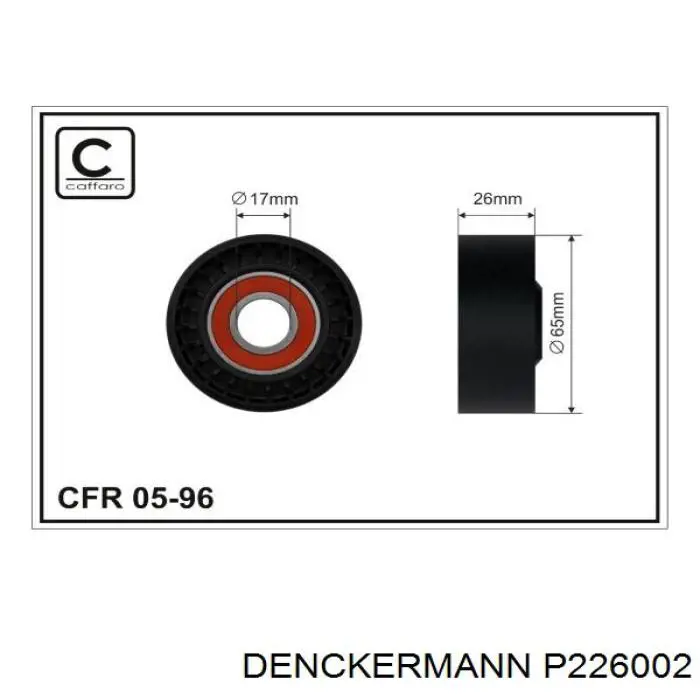 Натяжной ролик P226002 Denckermann