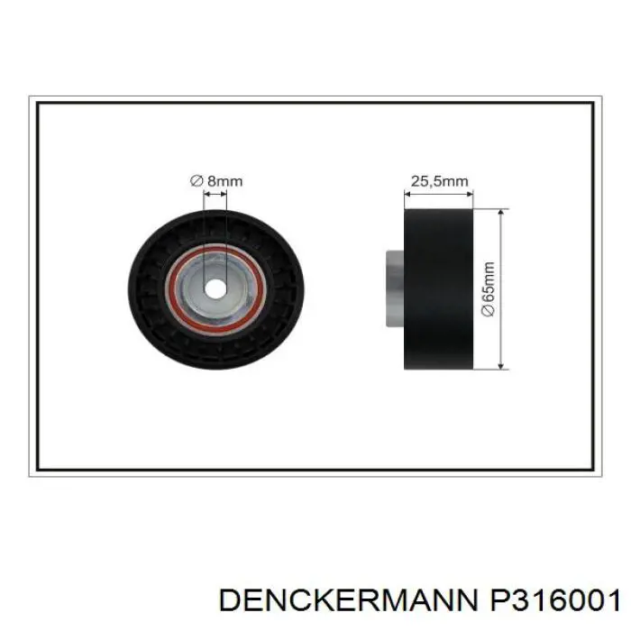 Ролик приводного ремня паразитный DENCKERMANN P316001