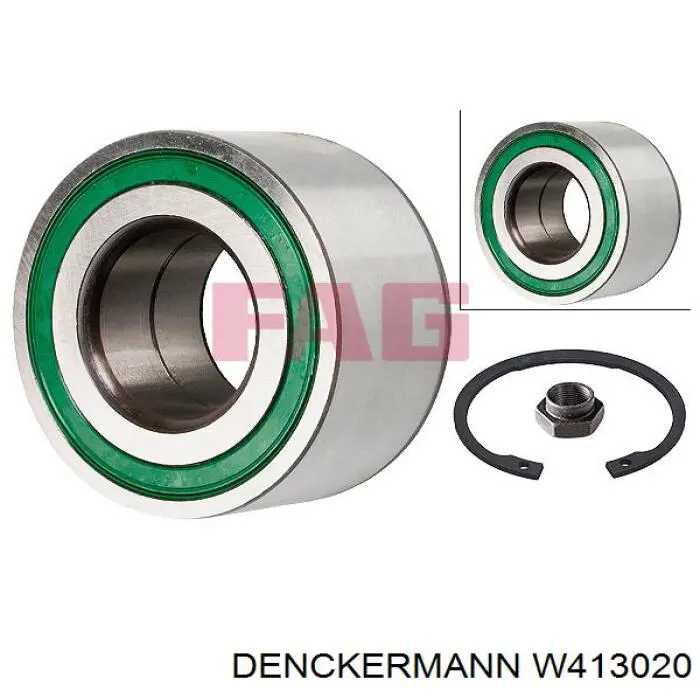 Ступичный подшипник передний Denckermann W413020