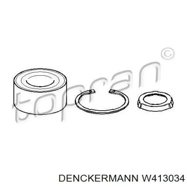 Cojinete de rueda trasero W413034 Denckermann