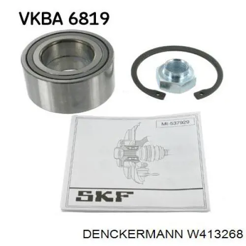 Купить W413268 Denckermann Подшипник передней ступицы