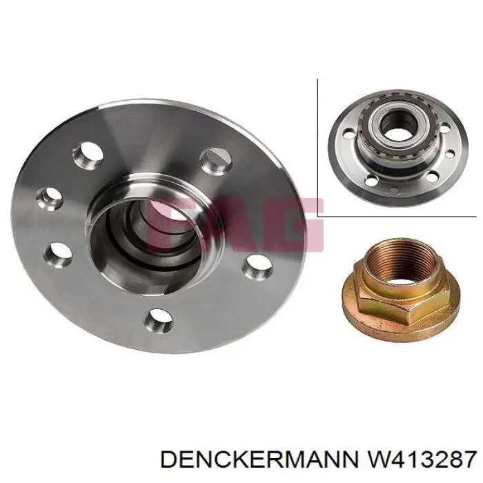 Подшипник ступицы пер/зад Denckermann W413287 цена, от 20.45 USD