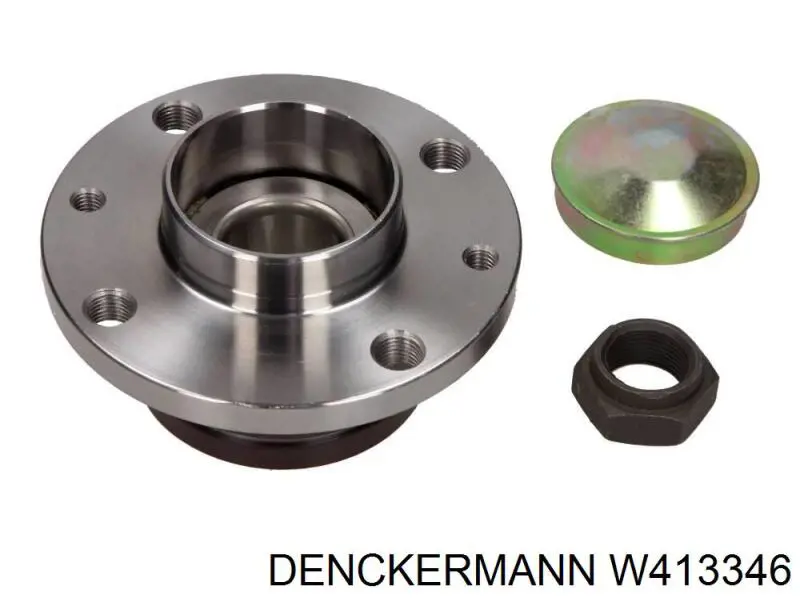 Cubo de rueda trasero W413346 Denckermann