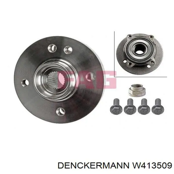 Ступицы передних колес Denckermann W413509 цена, от 57.66 USD