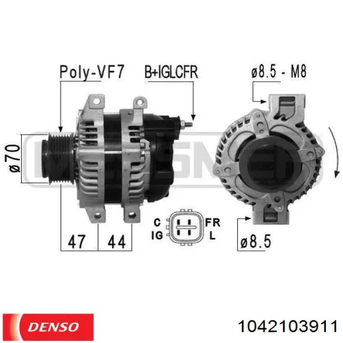 Автомобильный генератор Honda CSC91 цена, от 141.73 USD