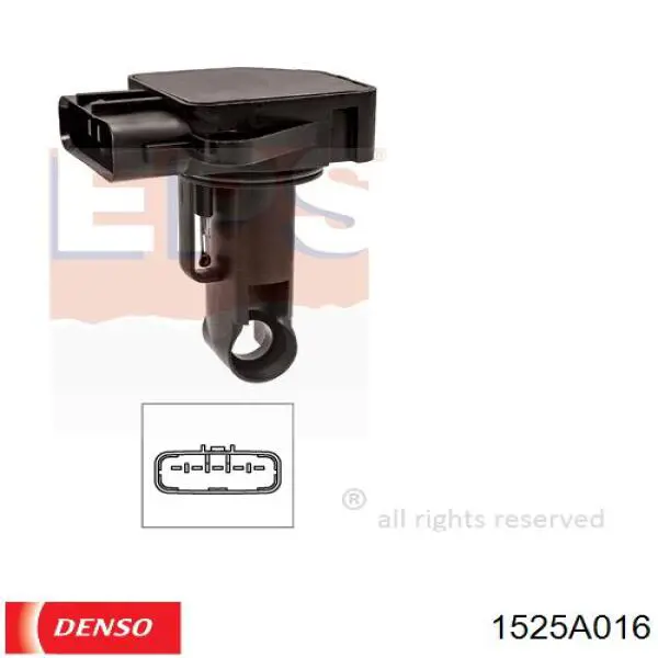 Датчик массового расхода воздуха Denso 1525A016 цена, от 36.97 USD