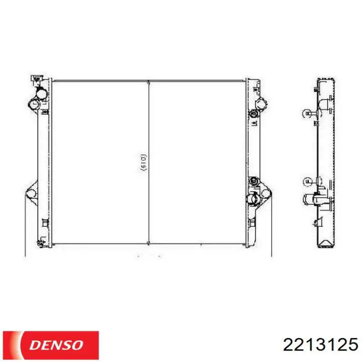 Радиатор 2213125 Denso