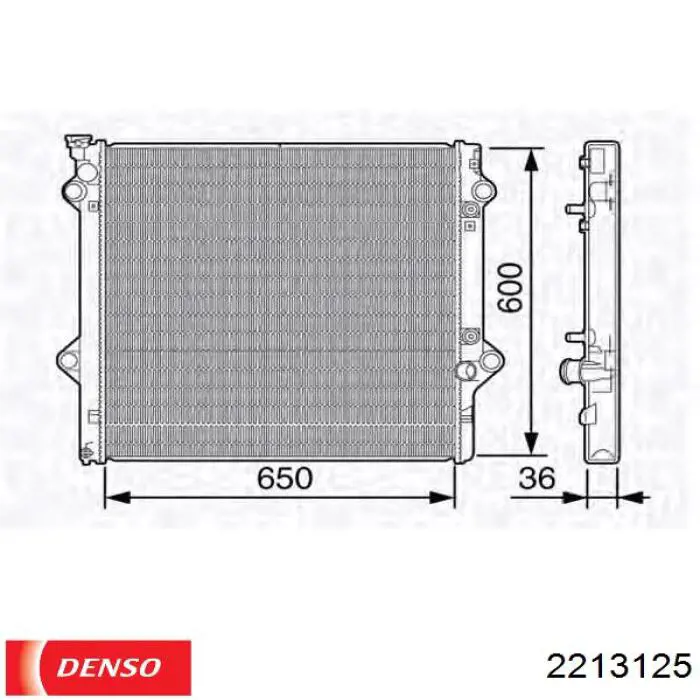 2213125 Denso Радиатор основной
