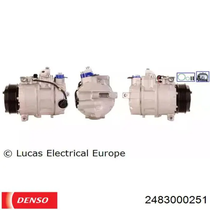 Шкив компрессора кондиционера Denso 2483000251 цена, от 69.14 USD