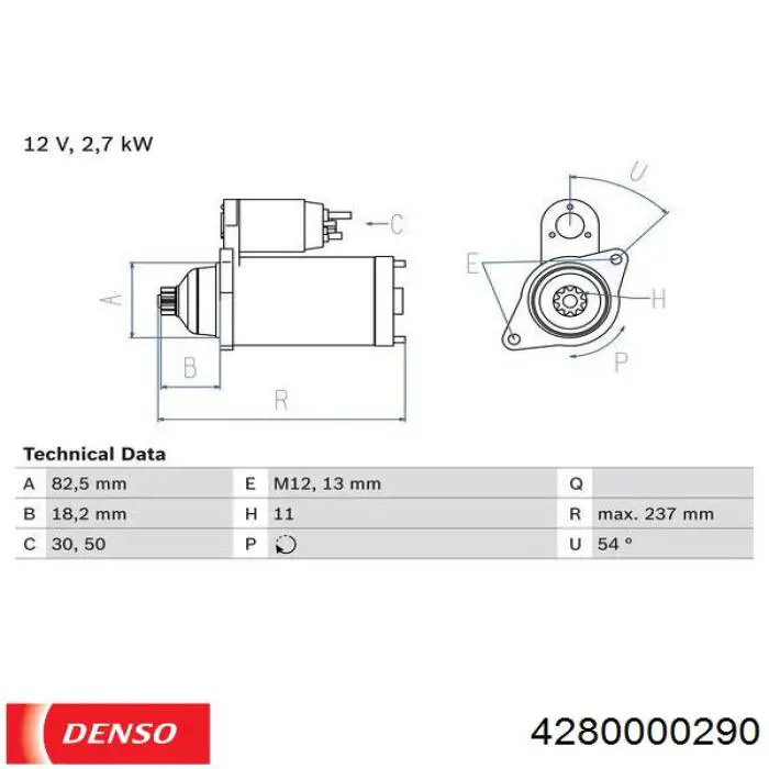Купить 4280000290 Denso Стартер